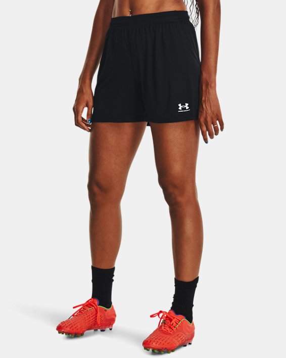 Women's UA Challenger Knit Shorts, Black, pdpMainDesktop image number 0